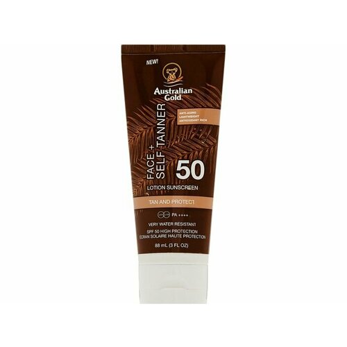 Лосьон для защиты лица SPF 50 Australian Gold Face with Self Tanner