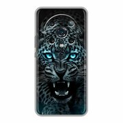 Дизайнерский силиконовый чехол для Хонор Мэджик 4 Про / Huawei Honor Magic 4 Pro Темный леопард