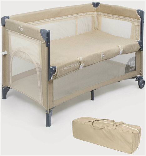 Изображение товара Манеж-кровать Amarobaby TRANSFORM Classic, бежевый (AMARO-26TrC/03)