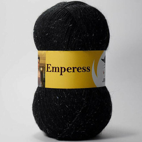 Пряжа Jina императрица 30 черный (6 мотков)