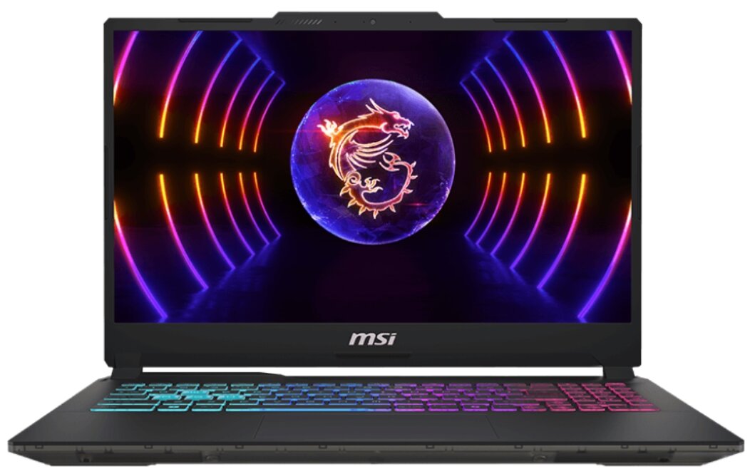 Ноутбук MSI MS-15K1 Cyborg 15 A13VE-1020XBY (9S7-15K111-1020) 15.6" FHD IPS 144Hz/i5-13420H/16GB/SSD512GB/RTX 4050 6GB/Blue Backlit/DOS/Translucent Black