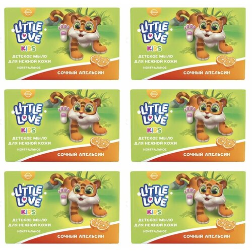 Little love Мыло детское Сочный апельсин 90 г 6 штук 1227₽