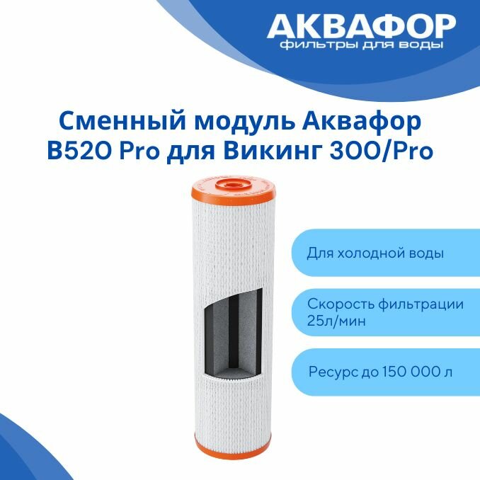 Сменный модуль Аквафор В520 Pro для Викинг 300, Викинг Pro