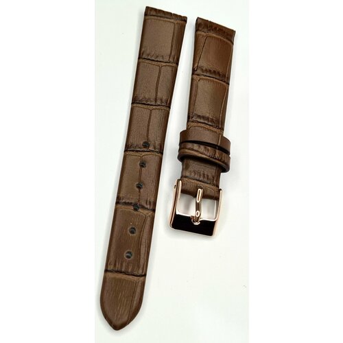 Ремешок MILANO, фактура под рептилию, размер 12/10 L, коричневый