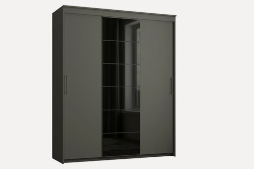 Изображение товара Шкаф-купе "Арманд 3" 180-60-240 Графит и оракал черный 070М платье-белье