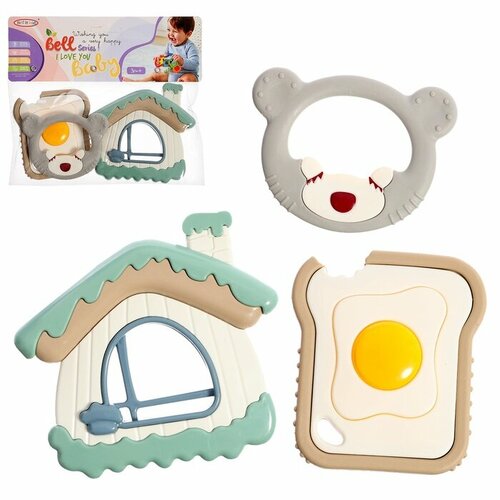 Набор прорезывателей для зубов Мишутка 3 шт 514₽