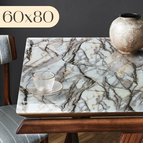 Гибкое стекло на стол 60x80 см