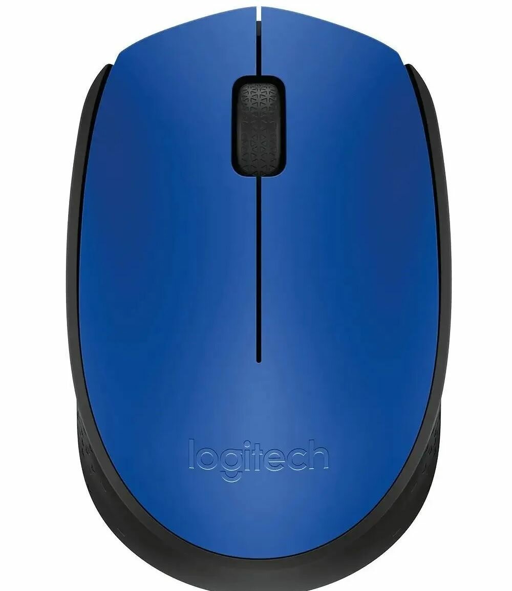 Мышь Logitech беспроводная M171 Wireless Mouse Blue-Black Usb 910-004640