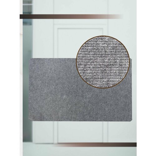 Коврик универсальный прямоугольный серый ФлорТ Экспо 49х80 см