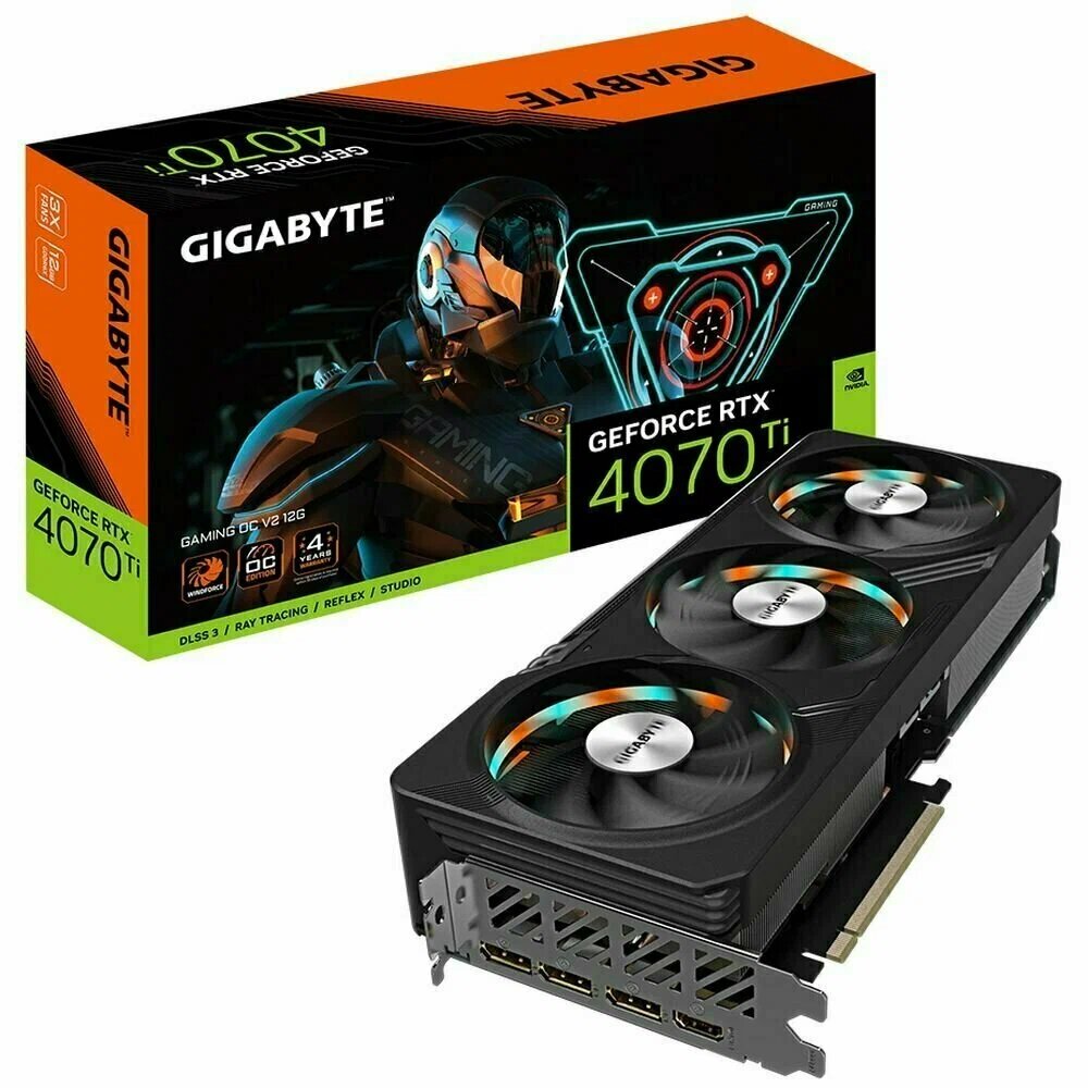 Видеокарта Gigabyte (GV-N407TGAMING OCV2-12GD) GeForce RTX 4070 TI 12GB GAMING OC V2