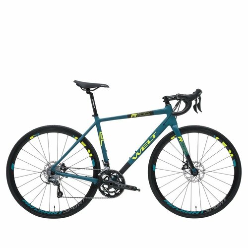 Велосипед шоссейный Welt 2024 R100 Disc 28 60 см Marine green 109790₽
