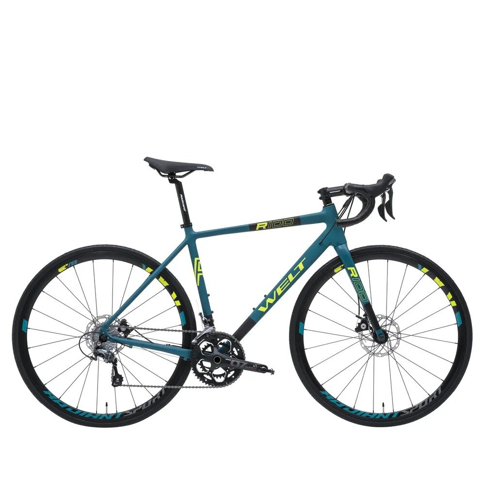 Велосипед шоссейный Welt 2024 R100 Disc 28" / 60 см Marine green