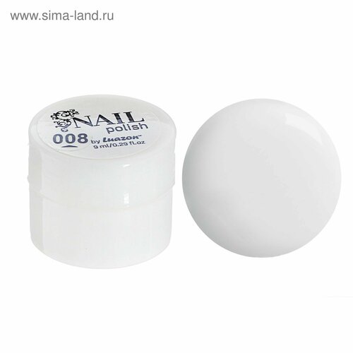 Гель-краска для ногтей трёхфазный LEDUV 8мл цвет 08 белый 293₽