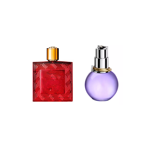 Подарочный набор для неё и для него по мотивам Versace Eros Flame, Lanvin Eclat D'Arpege 2 по 5 мл