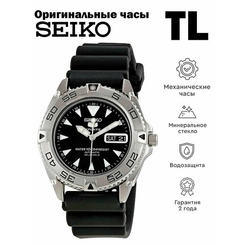 Наручные часы SEIKO, черный наручные часы seiko srpd65k4s seiko 5 sports