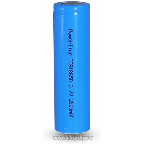 POWERLINE ICR18650 2600mAh Аккумулятор Li-ion 18650 2600 mAh 37V 1632₽