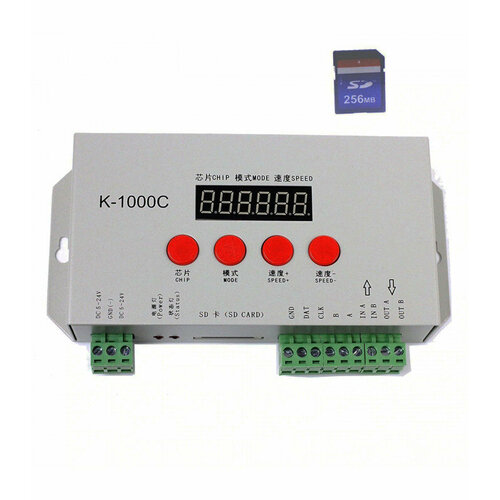 dmx декодер sp201e spi rgbww cct 5 ch 5 24 в Программируемый SD card контроллер управления K-1000C