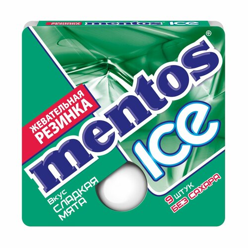 Жевательная резинка Mentos ICE вкус Сладкая Мята, 12 шт по 12,9 г
