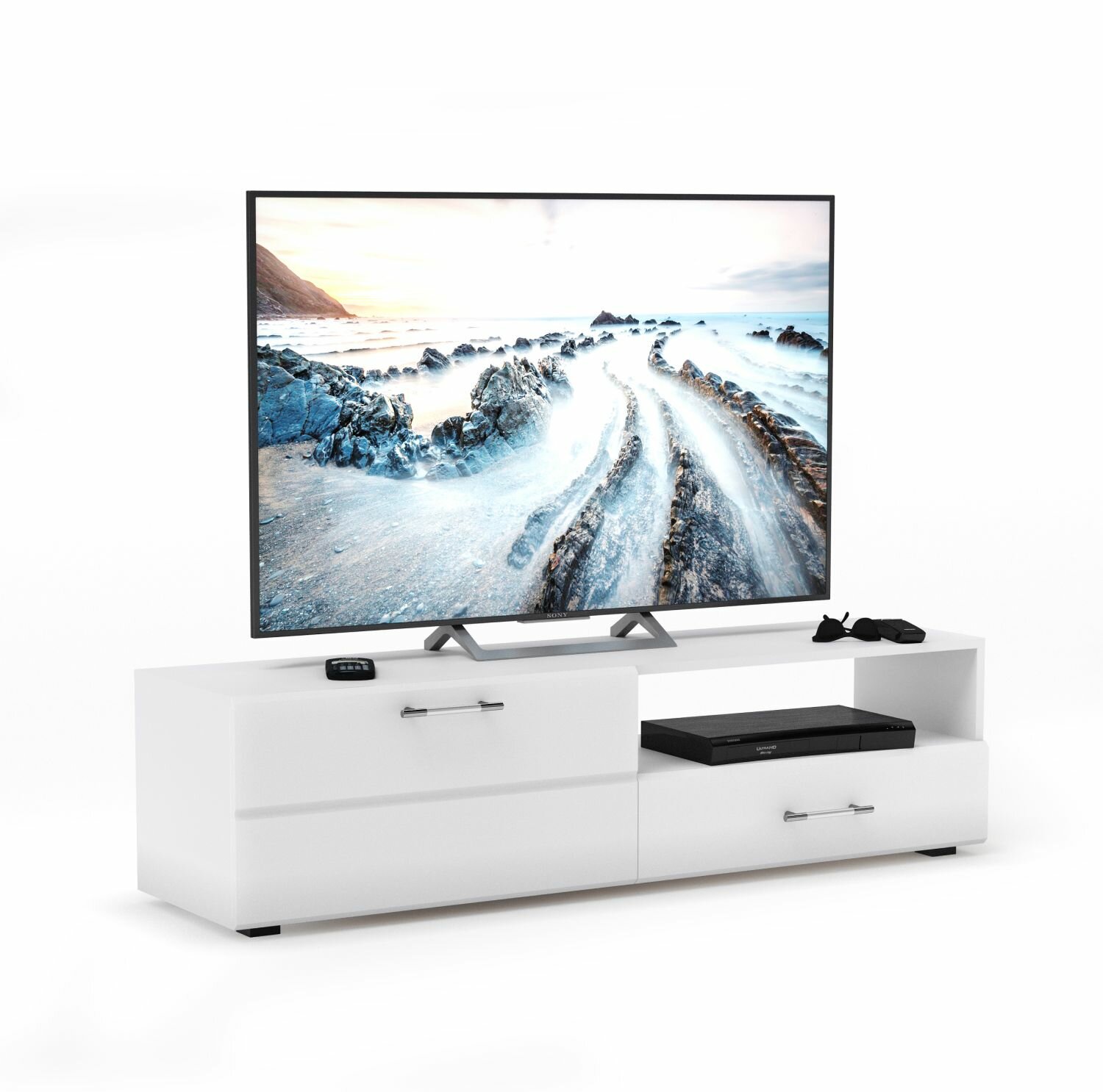 фото Тумба под ТВ Ларго 1,4м, Белая