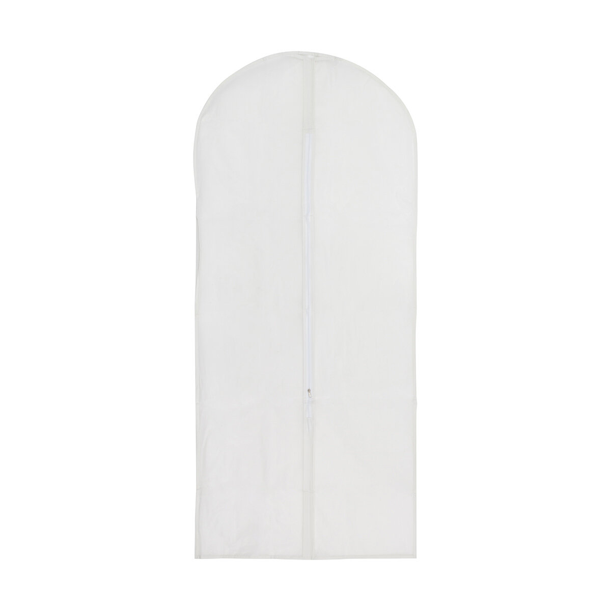 Чехол для одежды Рыжий кот 60х135 см эконом на молнии белый