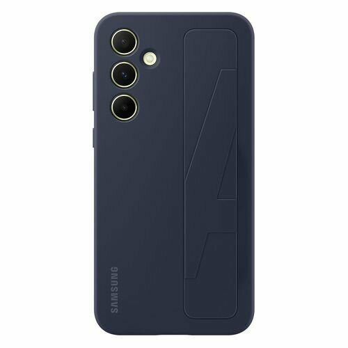 Чехол (клип-кейс) Samsung Standing Grip Case A55, для Samsung Galaxy A55, черный [ef-ga556tbegru] силиконовая накладка для samsung galaxy a55 черная