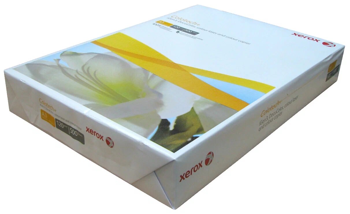 Бумага XEROX COLOTECH + без покрытия A3/120/500л. Грузить кратно 4 шт. см. 003R94652