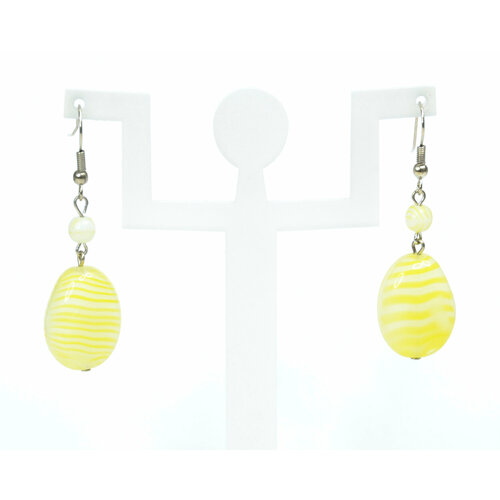 Серьги Bohemia Style, хрусталь, желтый