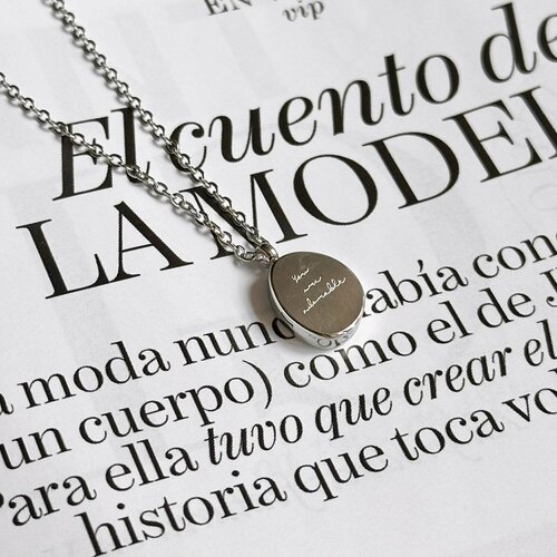 Колье SJW, серебристый