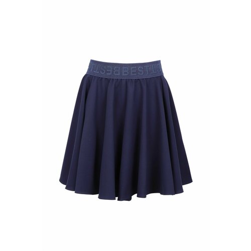 Юбка-брюки malini, размер 146, синий школьная юбка полусолнце moda