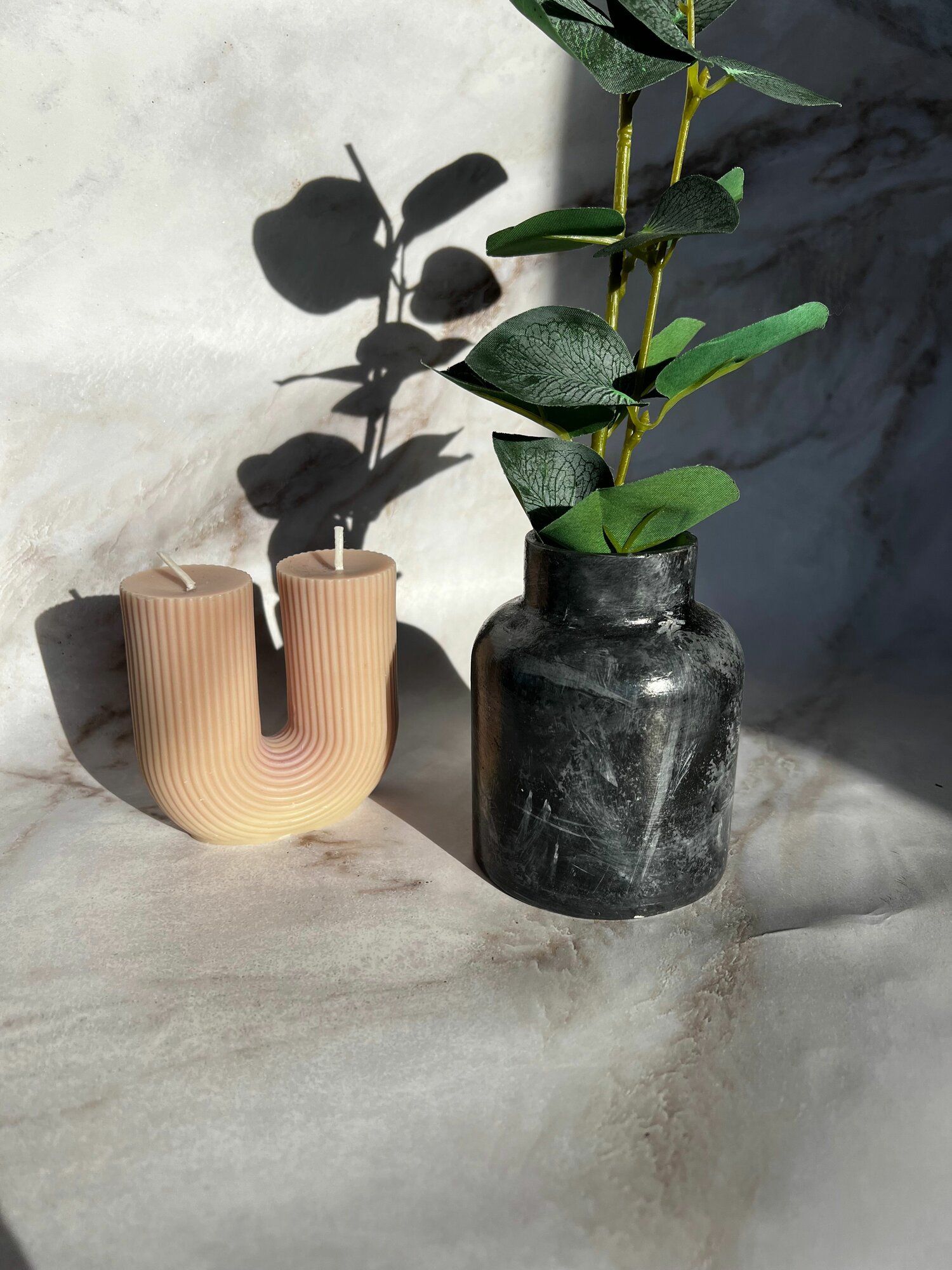 фото Гипсовая ваза Мрамор , 10см