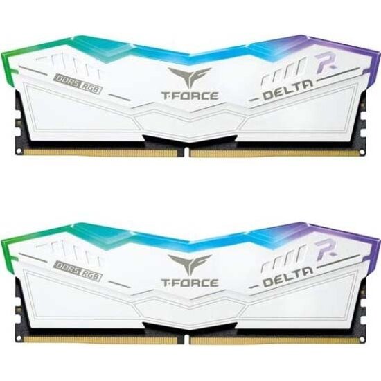 Оперативная память Team Group TEAMGROUP DDR5 T-Force Delta RGB 48GB (2x24GB) 8200MHz PC-PC-65600 CL38 (38-49-49-84) 1.45V White (FF4D548G8200HC38EDC01)