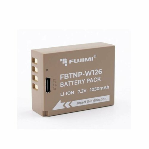 Аккумулятор Fujimi FBTNP-W126M (схожий с Fujifilm NP-W126) 1050mAh Type-C 1754 аккумулятор fujimi np w126