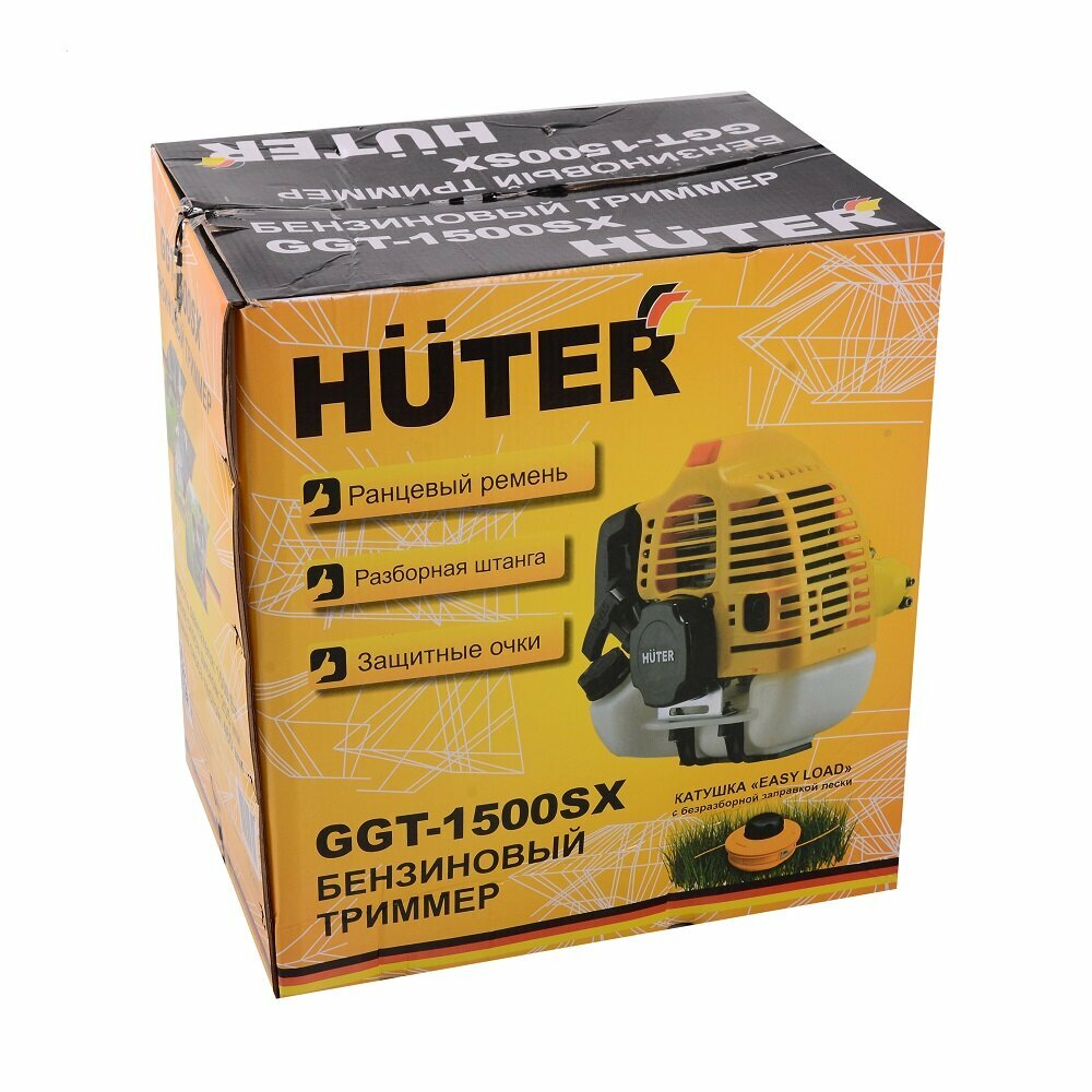 Триммер бензиновый HUTER GGT-1500SX, (комплект из 2-х коробок), разборная штанга [70/2/22] - фото №15