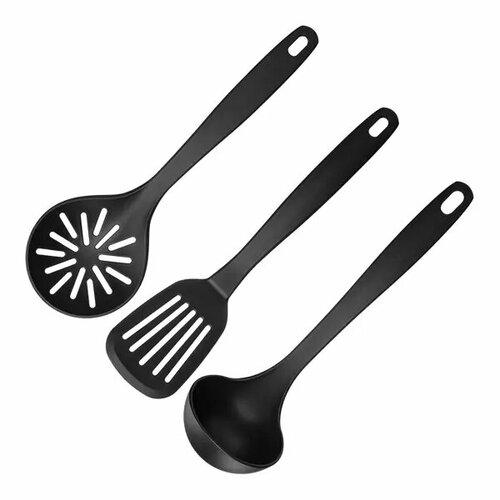 Набор кухонных принадлежностей 3 предмета Delinia пластик цвет черный 1260₽