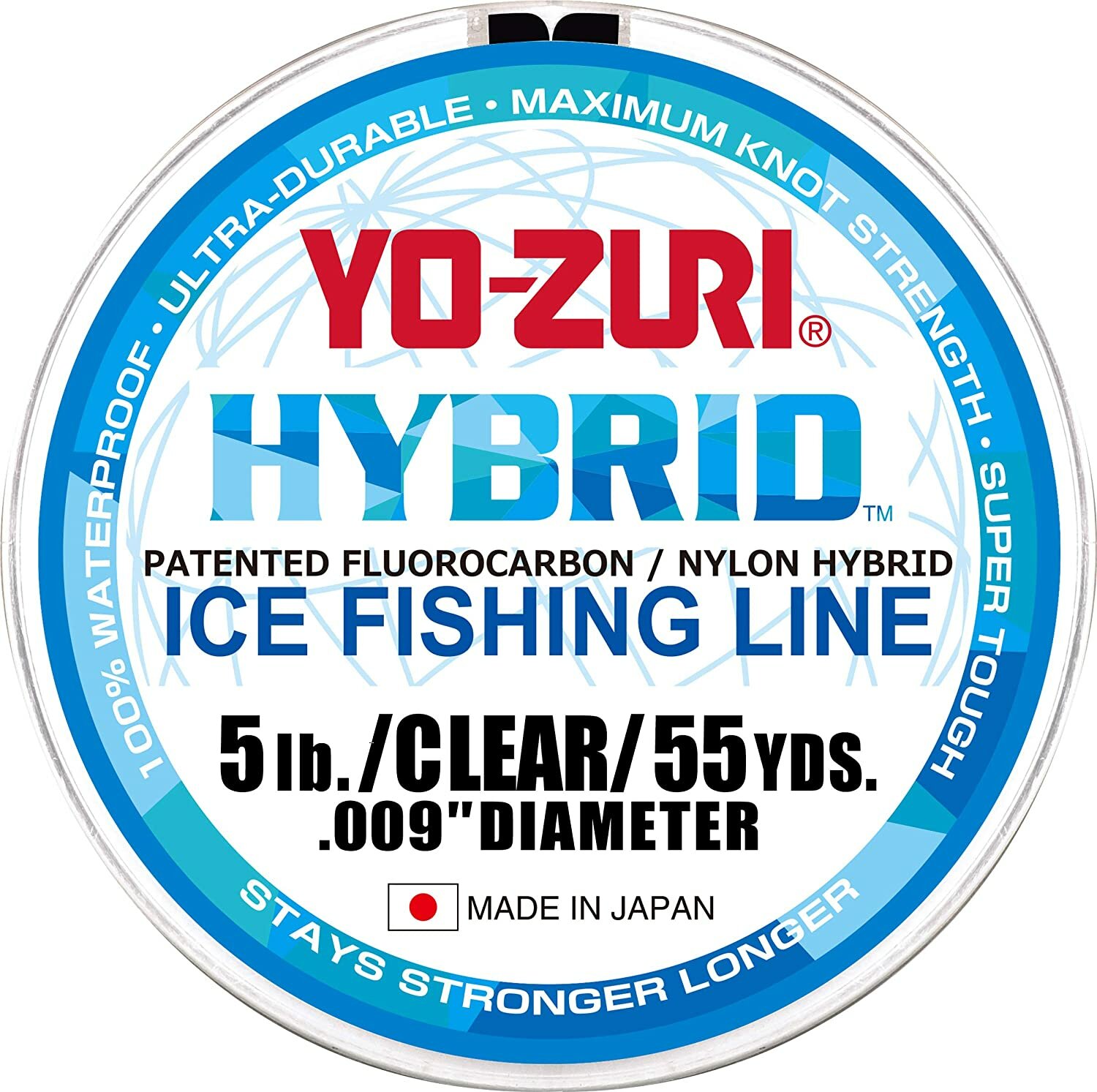 Duel/Yo-zuri, Леска Hybrid Ice 55Yd, 0.254мм, 6lb
