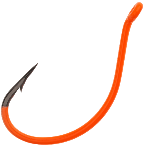 BKK, Крючок одинарный DSS-Worm, №2/0, 5шт, UV (Orange)