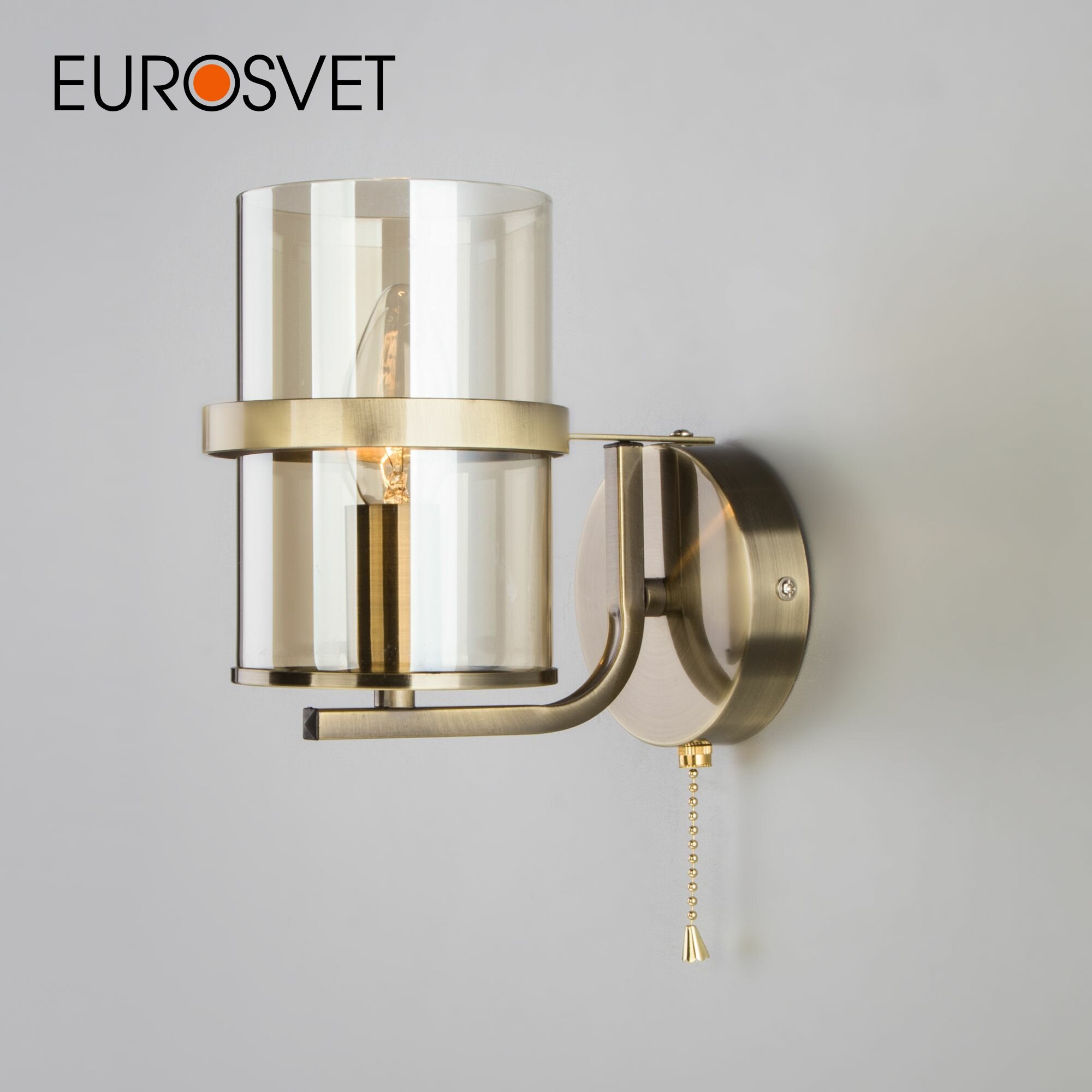 Настенный светильник Eurosvet 60085/1 античная бронза