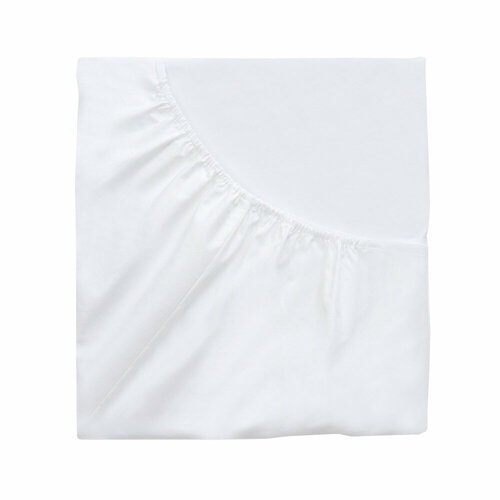 Простыня на резинке белая 90х200 см. Lexington, 54966