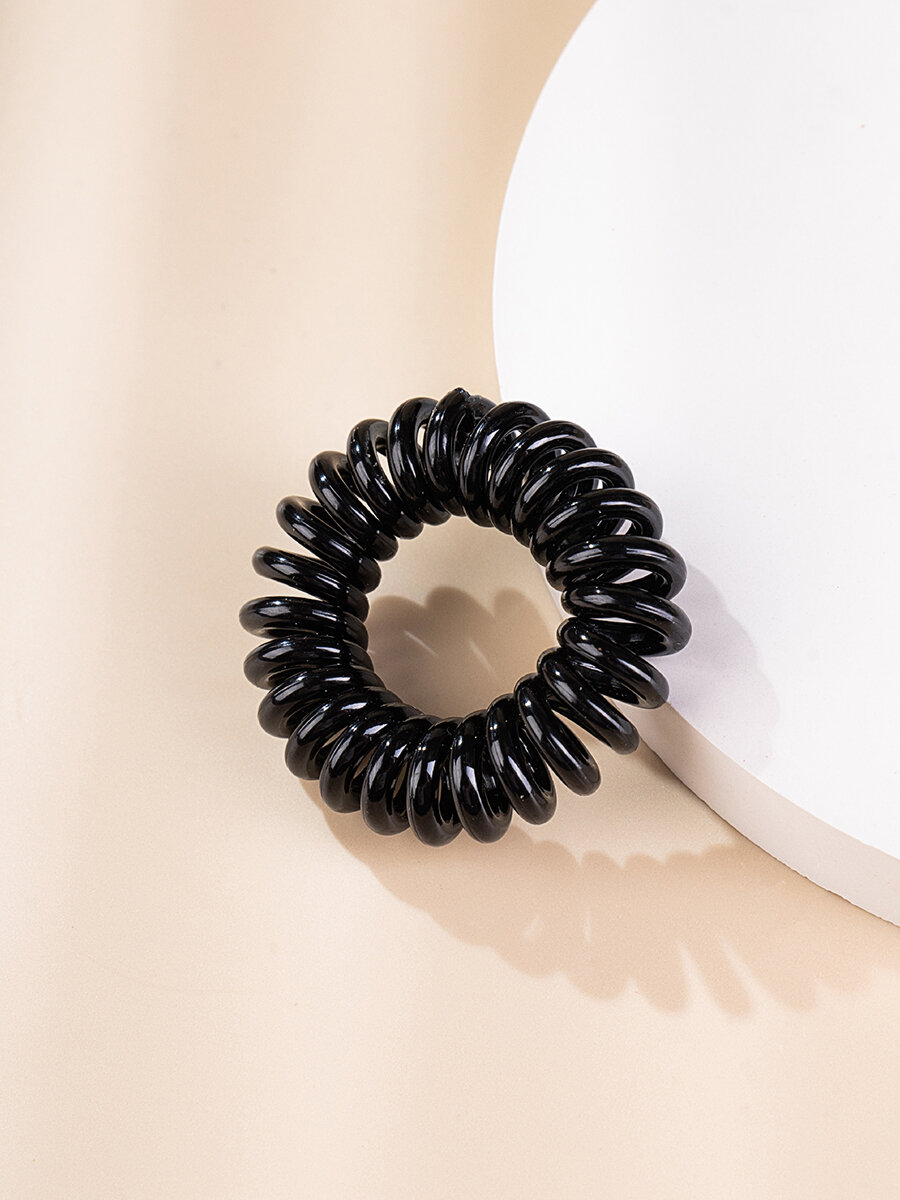 SOLOMEYA Арома-резинка для волос Кокос / Aroma hair band Coconut, набор 3 шт - фото №15
