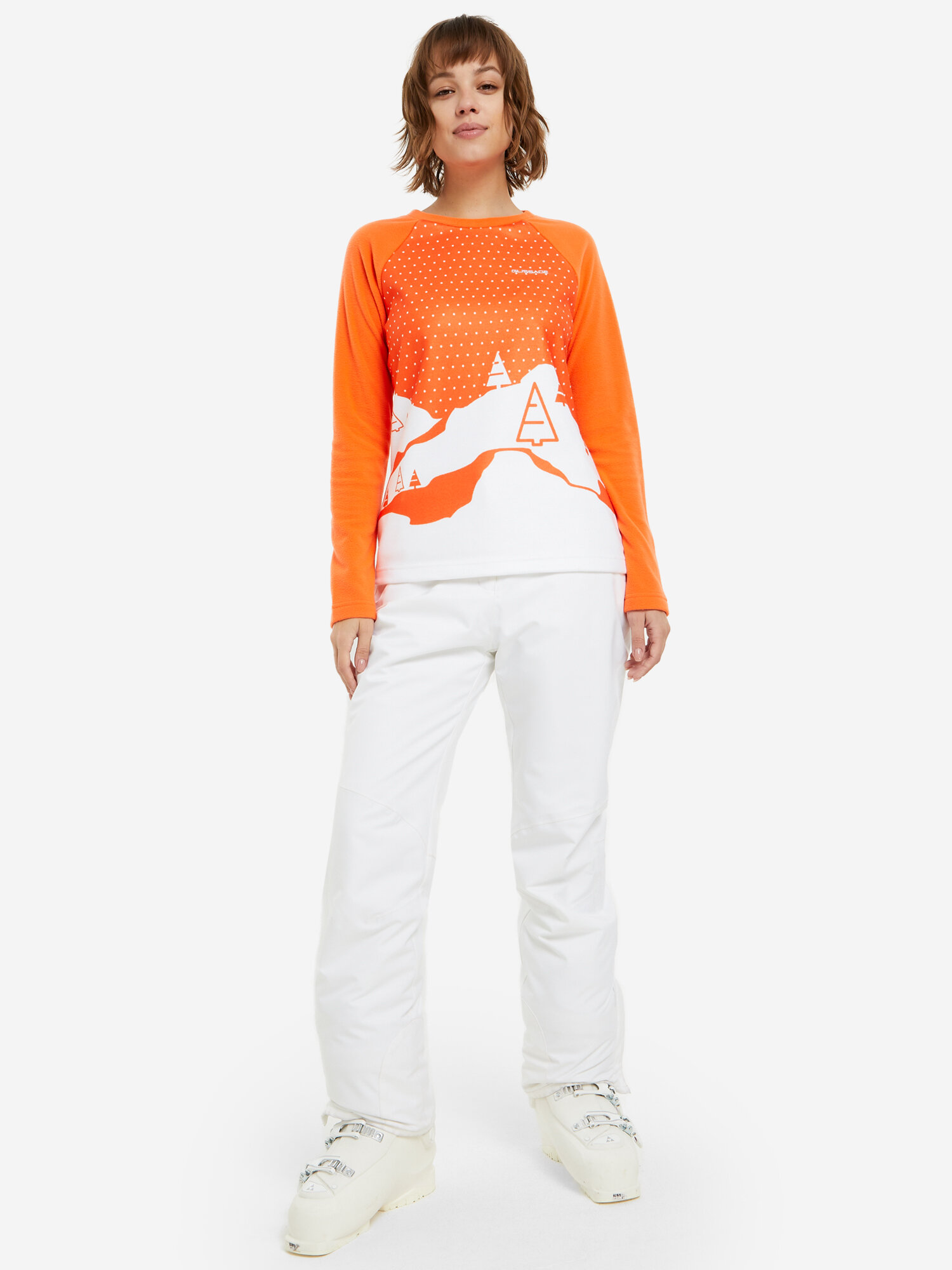 Джемпер GLISSADE Women's Fleece, размер 50, , оранжевый — фото 1