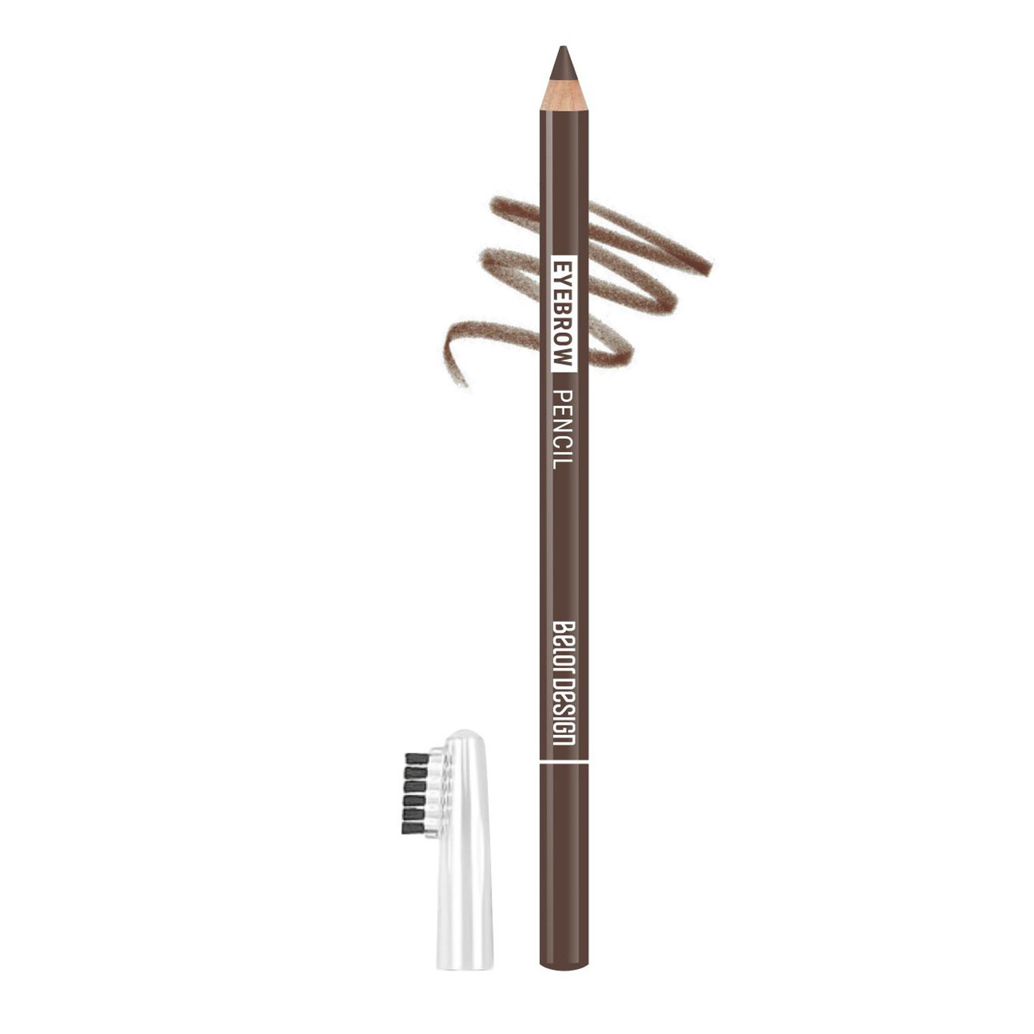 Belor Design Карандаш для бровей Eyebrow Pencil Party, Тон 104 Коричневый