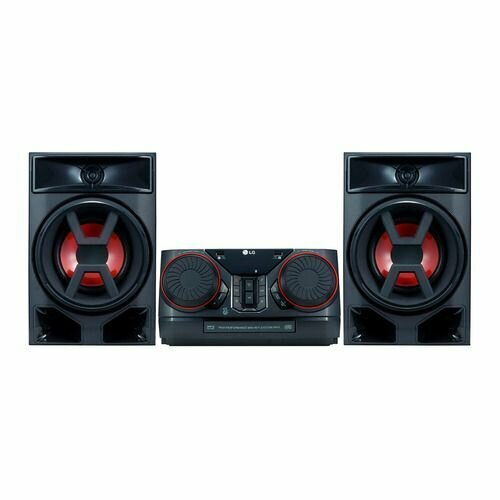 Музыкальный центр LG CK43, 300Вт, Bluetooth, FM, USB, CD, черный,