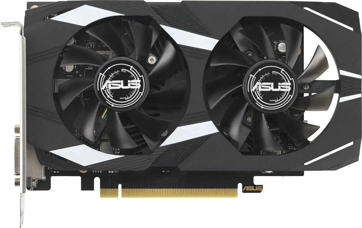 Видеокарта Asus PCI-E 4.0 DUAL-RTX3050-O6G NVIDIA GeForce RTX 3050 6Gb 128bit GDDR6 1822/14000 HDMIx1 DPx3 HDCP Ret