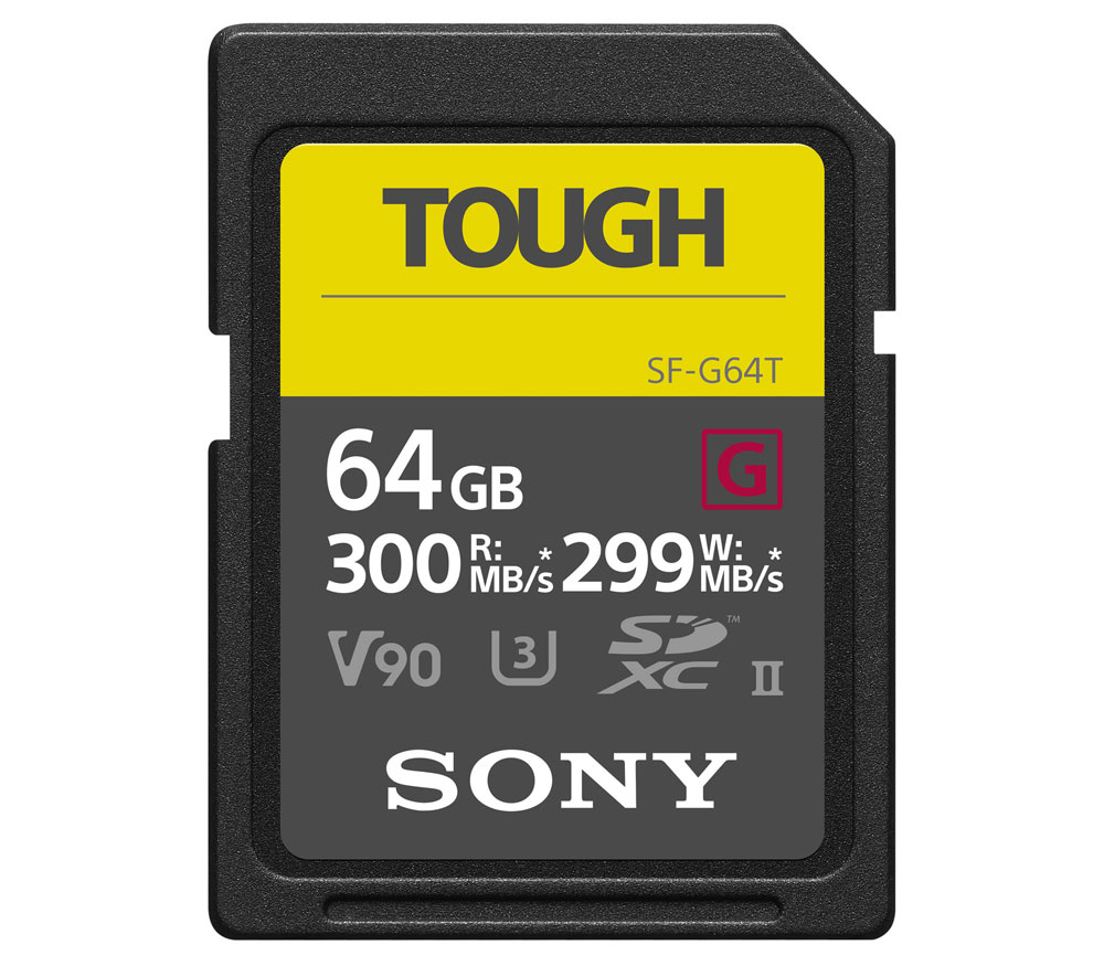 Карта памяти Sony SDXC TOUGH Class10 UHS-II 299/300Mb/s 64GB