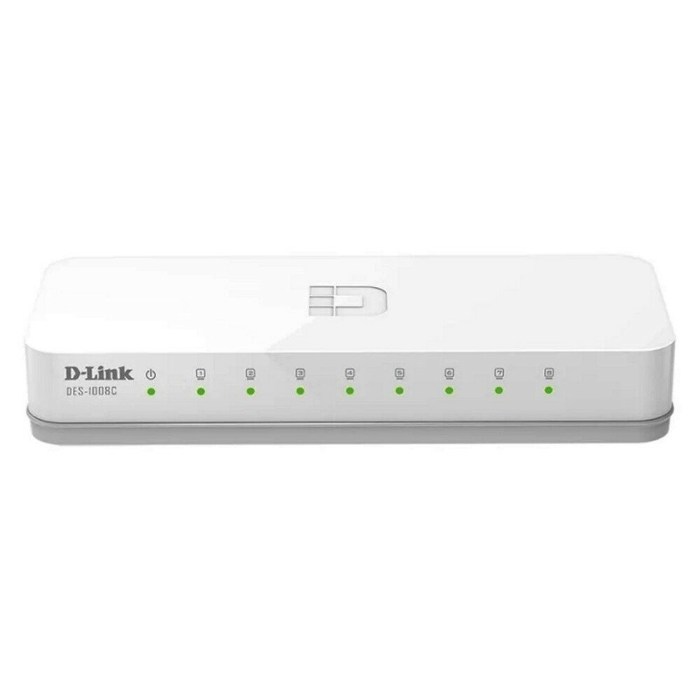 Коммутатор D-Link DES-1008C/B1A 8 портов (8x 100Mbs) (DES-1008C/B1A)