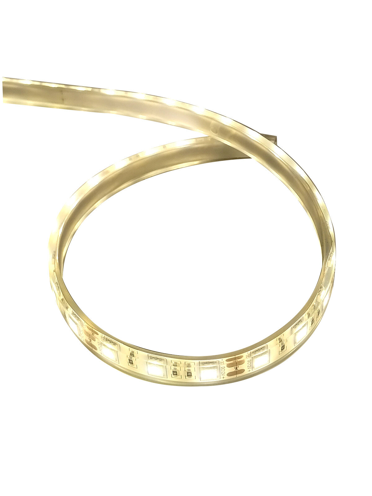 Светодиодная лента термостойкая для сауны и бани IP68, теплый белый свет