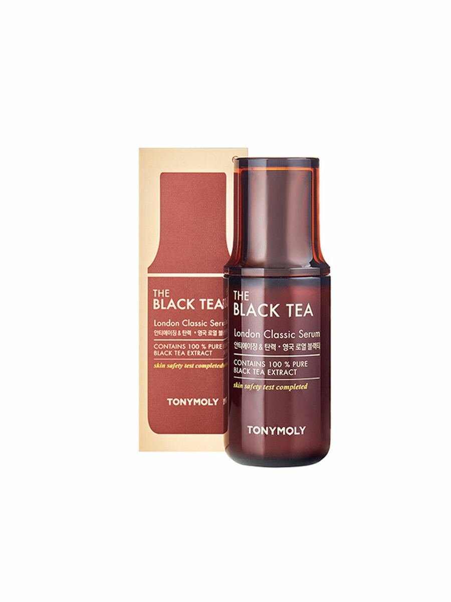 TONYMOLY THE BLACK TEA London Classic Serum Антивозрастная сыворотка для лица с экстрактом английского черного чая 50мл