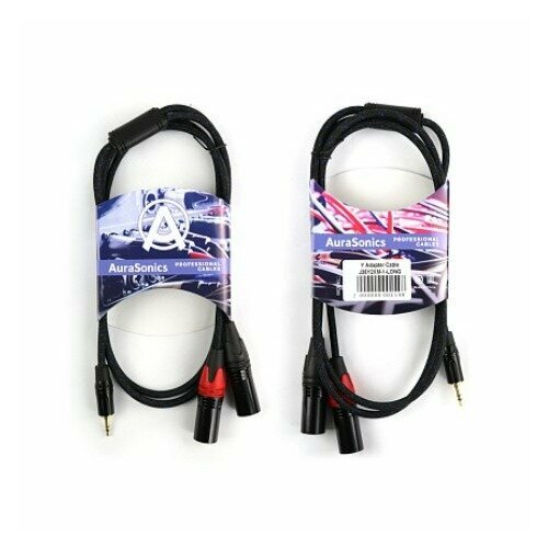 Кабель аудио 1xMini Jack - 2xXLR AuraSonics J35Y2XM-1-LONG 1.0m