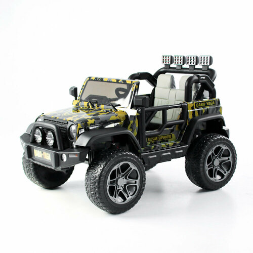 BY Электромобиль полноприводный 12V7AH PP металл 150x95x77см серо-желтый 57061₽