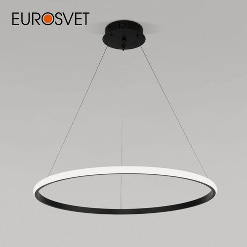 Изображение товара Люстра / Подвесной светильник с пультом управления Eurosvet Collars 90264/1, 50 Вт, 3300K/4200K/6500K, черный